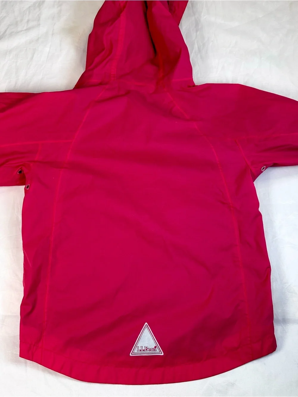 Girls LL Bean Salmon Pink Windbreaker Jacket size 5/6